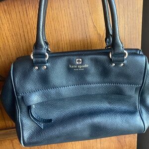 Kate Spade Black Leather Shoulder Bag, Purse